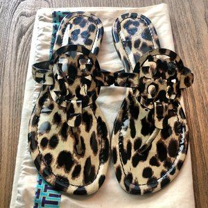 Tory Burch Miller Leopard Print Thong Sandals
